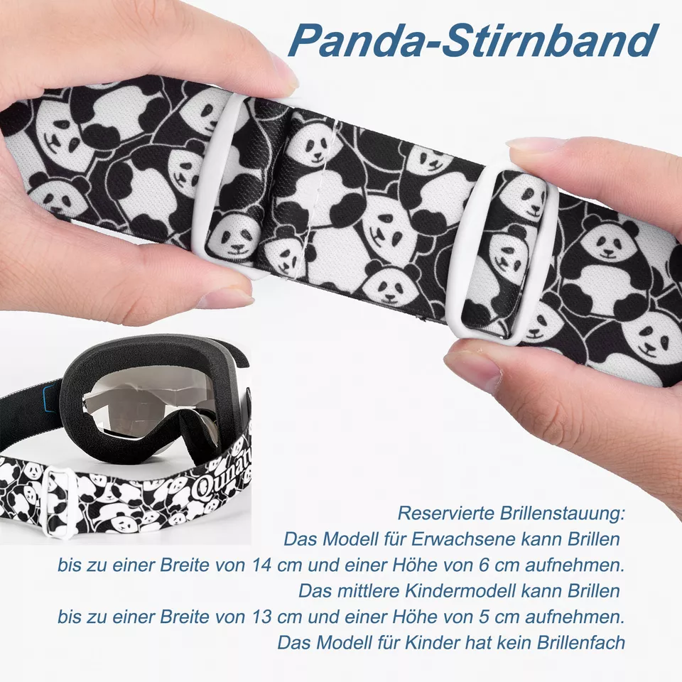 Gafas de esquí Qunature, gafas de snowboard para niños y adultos que usan gafas, antivaho - Imagen 7