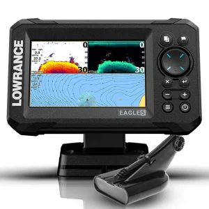 Pantalla Lowrance Eagle 5'' + Transductor HDI 50/200 600w. CHIRP/DownScan