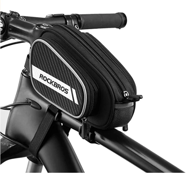ROCKBROS 006-1BK Bolsa para marco de bicicleta reflectante 1.8L
