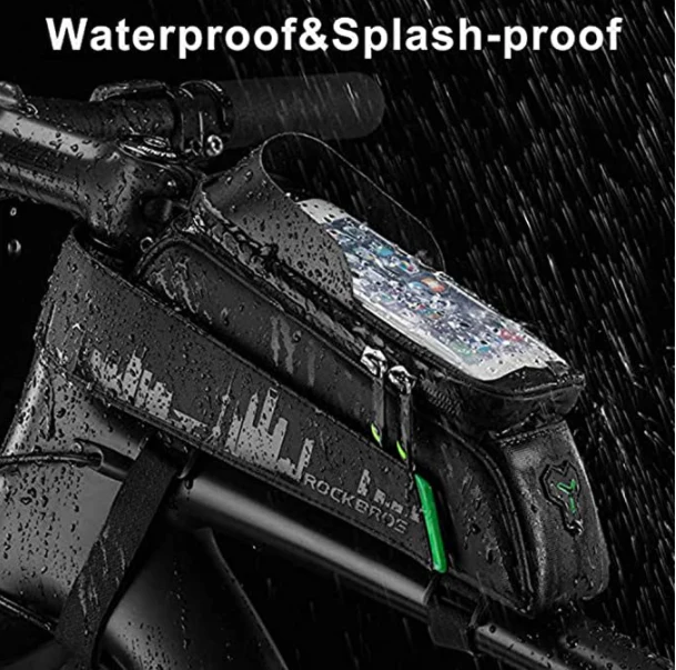 ROCKBROS 029 Bolsa de marco para bicicleta Funda impermeable para teléfono móvil con pantalla táctil de hasta 5.8 pulgadas - Imagen 6