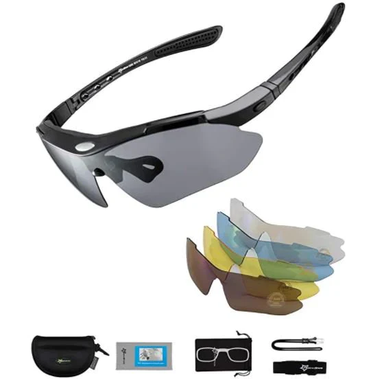 ROCKBROS 10001 Gafas Deportivas Polarizadas con 5 Lentes Intercambiables Gafas de Ciclismo - Imagen 9