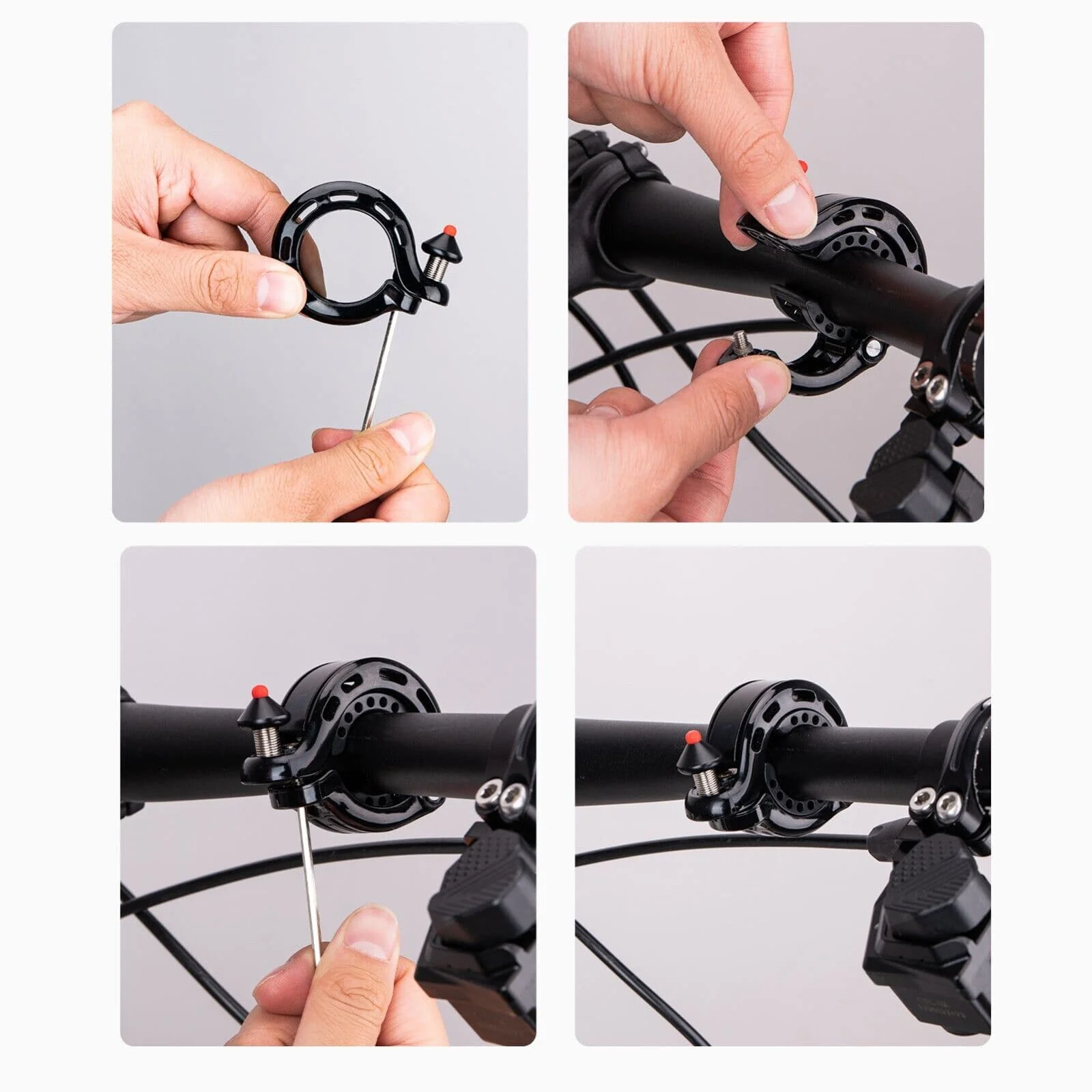 Timbre de bicicleta oculto de 100 dB, resistente a la lluvia y al óxido, ROCKBROS - Imagen 8