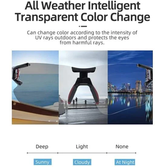 ROCKBROS 10111 Gafas de sol Gafas de ciclismo fotocromáticas - Imagen 7