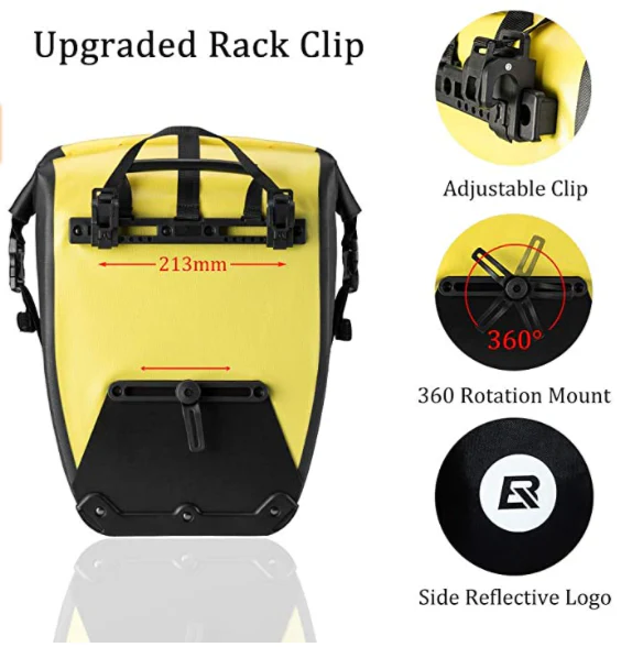 ROCKBROS AS-002-1 Bolsa para bicicletas 27 L Bolsa de transporte - Imagen 9