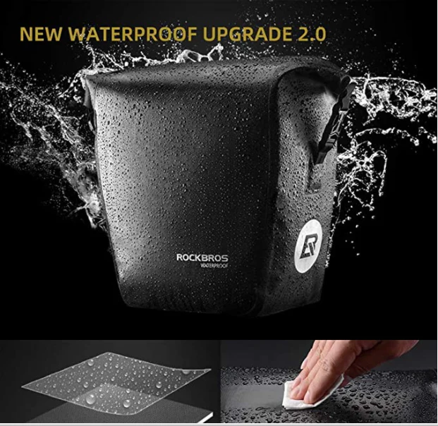 ROCKBROS AS-003-1BK Bolsa de transporte delantera/trasera 12-16L - Imagen 3