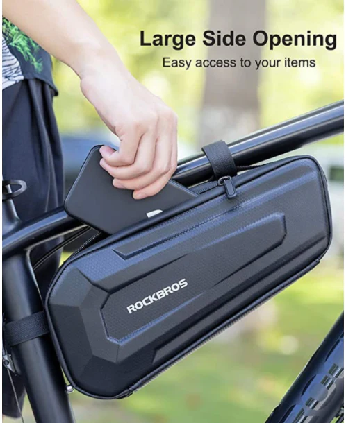 ROCKBROS B66 Bolsa para marco de bicicleta triangular impermeable 1.5L - Imagen 3
