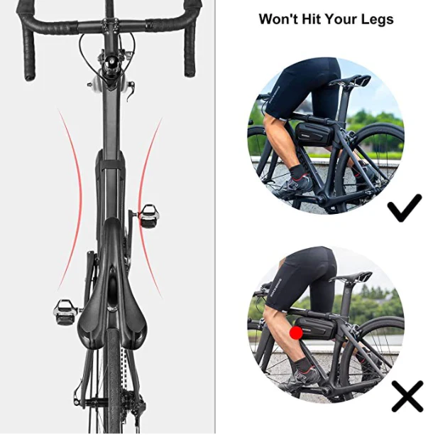 ROCKBROS B66 Bolsa para marco de bicicleta triangular impermeable 1.5L - Imagen 4