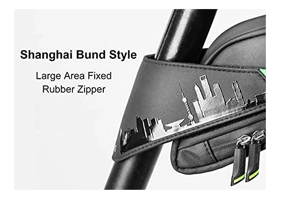 ROCKBROS C27 Bolsa de sillín negra 1L/1.5L con soporte de luz trasera 1L - Imagen 3