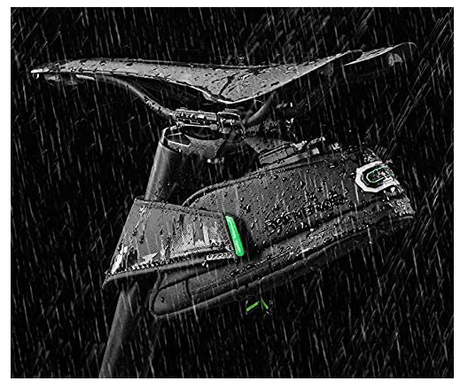 ROCKBROS C27 Bolsa de sillín negra 1L/1.5L con soporte de luz trasera 1L - Imagen 4