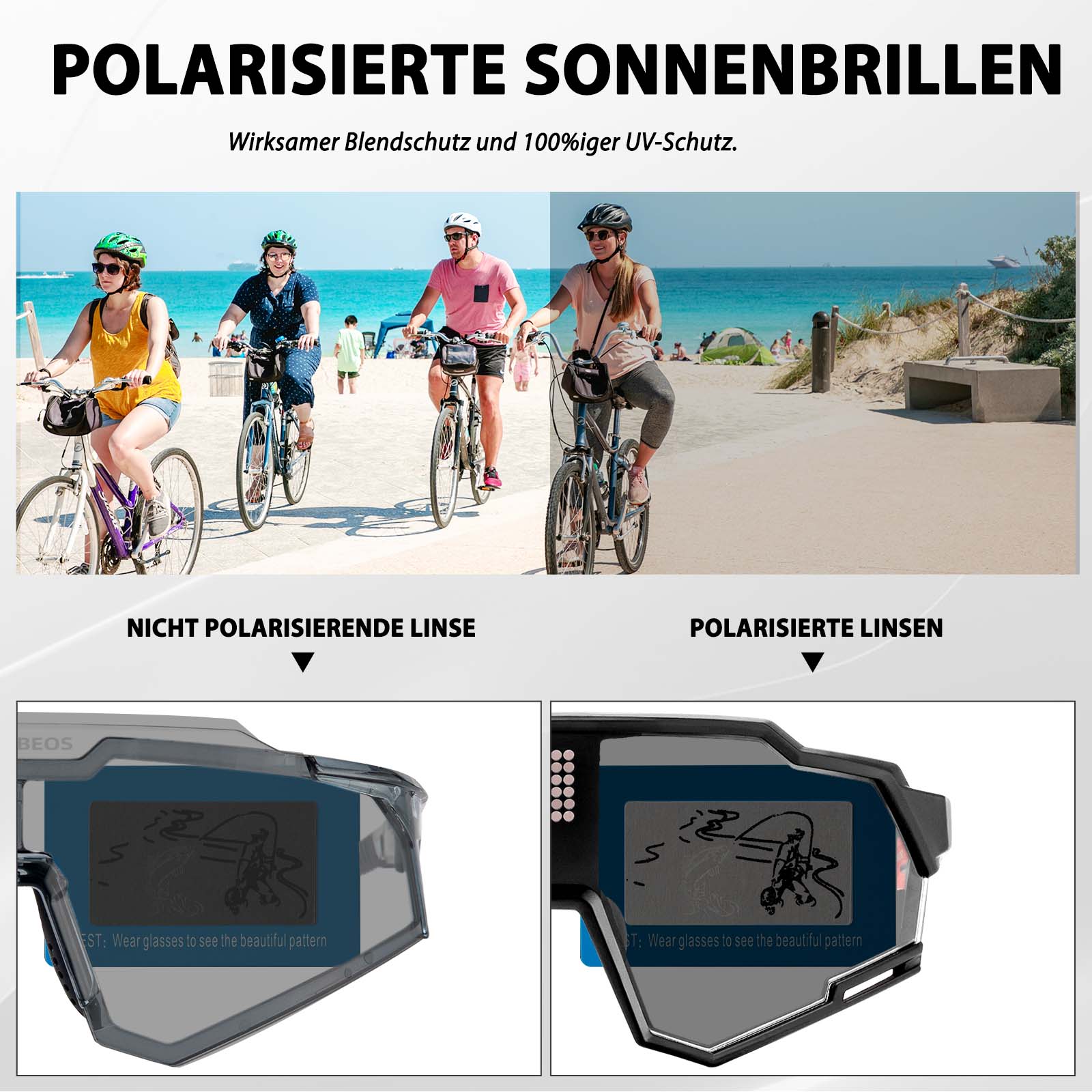 Gafas fotocromáticas electrónicas, gafas de ciclismo inteligentes ROCKBROS - Imagen 9