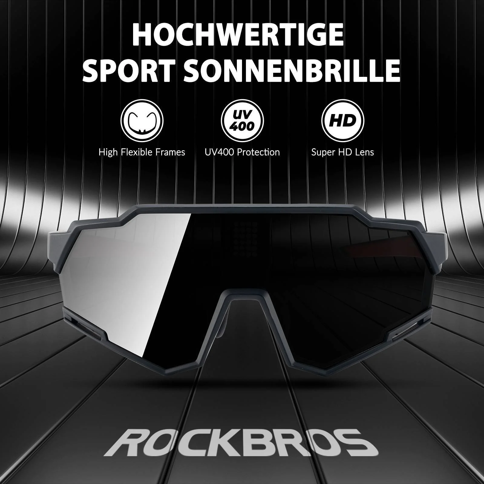 Gafas fotocromáticas electrónicas, gafas de ciclismo inteligentes ROCKBROS - Imagen 4