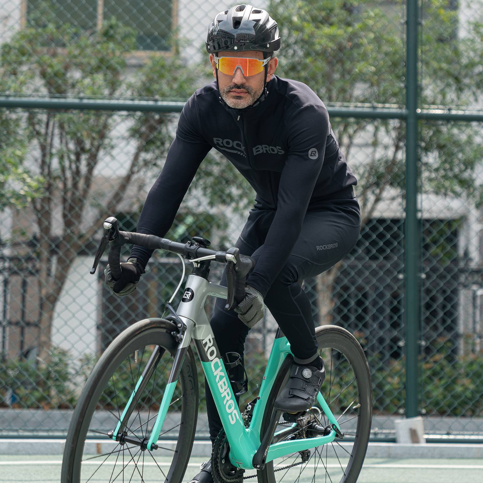 Chaqueta de ciclismo de invierno, ropa de ciclismo a prueba de viento, deportiva, ROCKBROS - Imagen 5