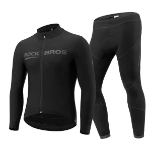 Chaqueta y pantalones de ciclismo Traje de invierno Ropa deportiva de ciclismo ROCKBROS