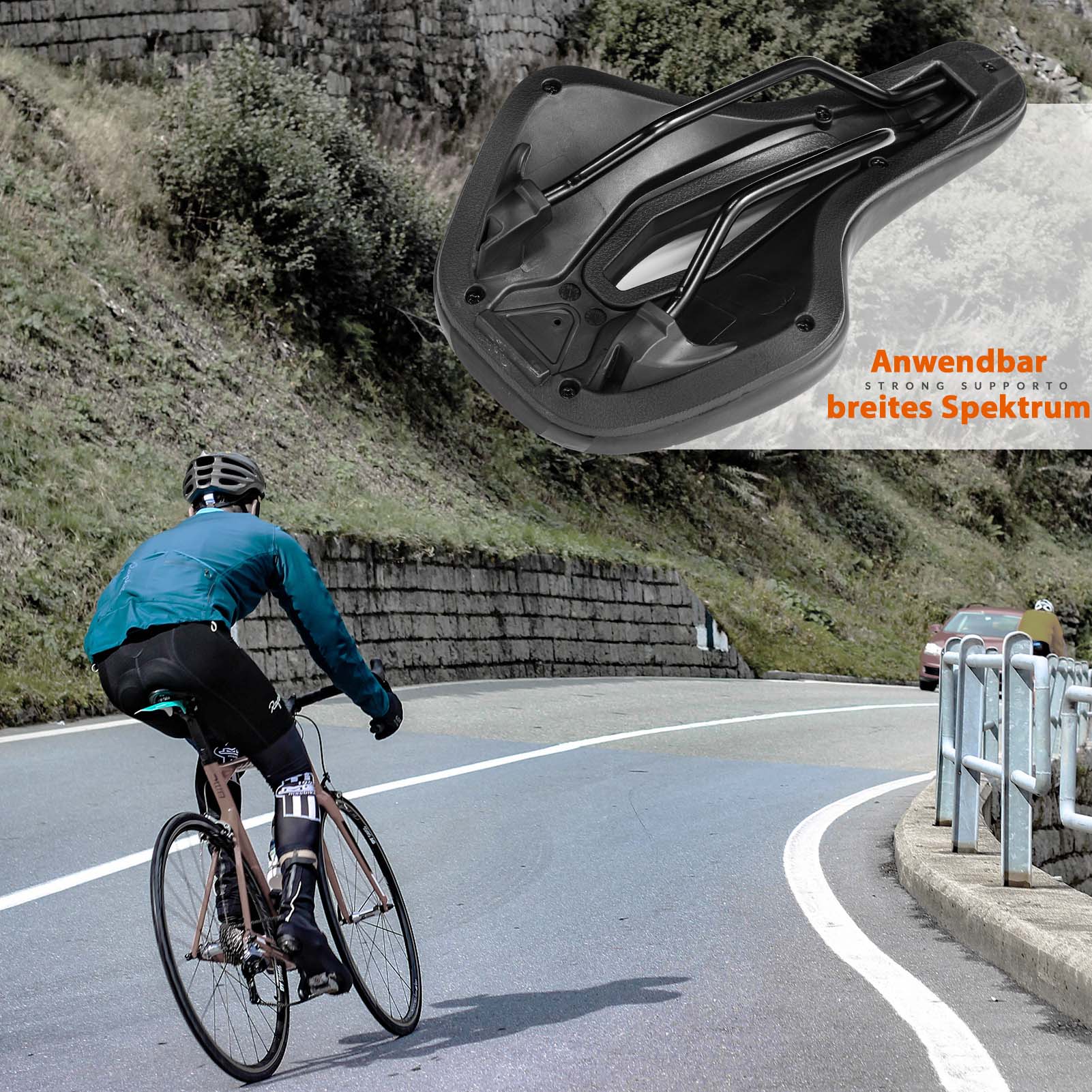 Sillín de bicicleta ergonómico con amortiguación unisex ROCKBROS - Imagen 7