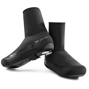 Cubrezapatillas de ciclismo de invierno, cubrezapatillas cálidos para ciclismo, negro, ROCKBROS