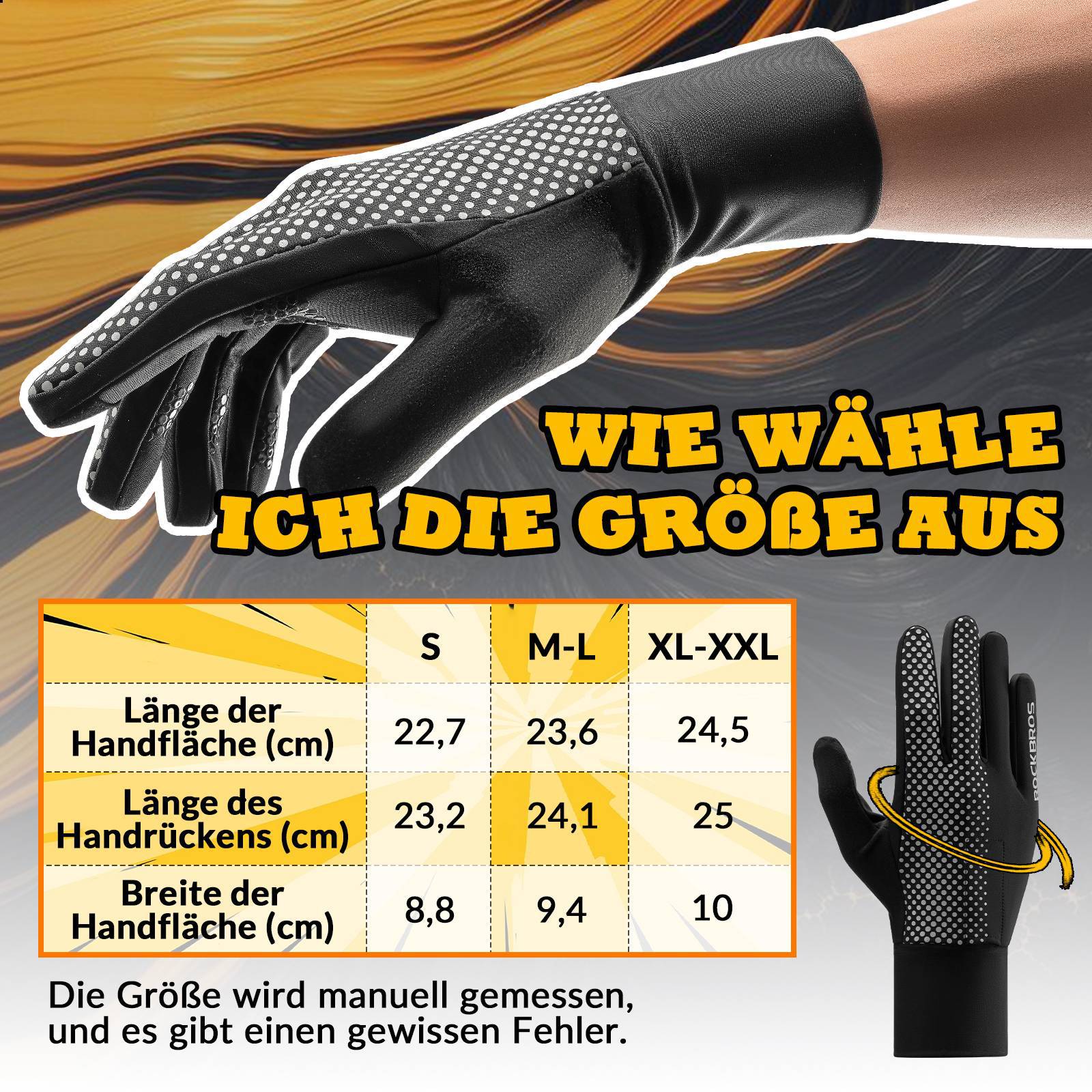 Guantes de ciclismo Pantalla táctil Guantes de ciclismo A prueba de viento ROCKBROS - Imagen 6