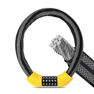 Candado de bicicleta con combinación de 19 mm de grosor ROCKBROS