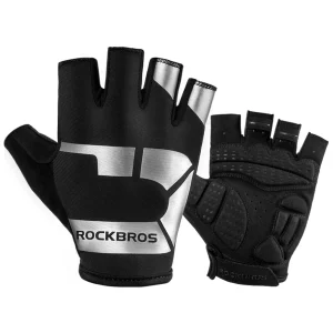 Guantes deportivos de equitación para primavera y otoño, antideslizantes y reflectantes, ROCKBROS