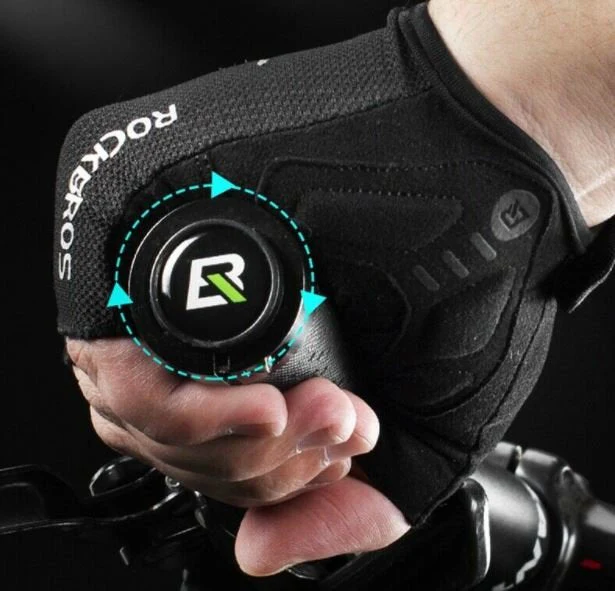 ROCKBROS Guantes de medio dedo de bicicleta deportivos al aire libre reflectivo - Imagen 5