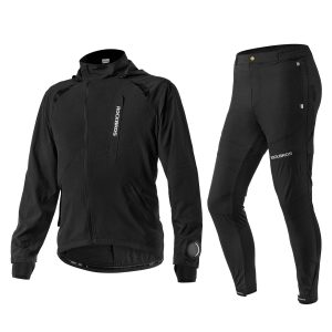 Chaqueta y pantalones softshell para hombre Traje de ciclismo transpirable ROCKBROS