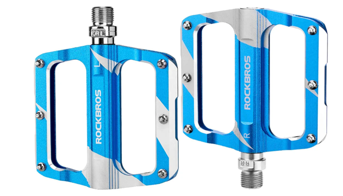 ROCKBROS K306 Pedales de Bicicleta 9/16 Pulgadas Aluminio 3 Colores