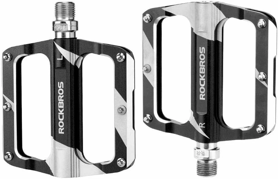 ROCKBROS K306 Pedales de Bicicleta 9/16 Pulgadas Aluminio 3 Colores - Imagen 3