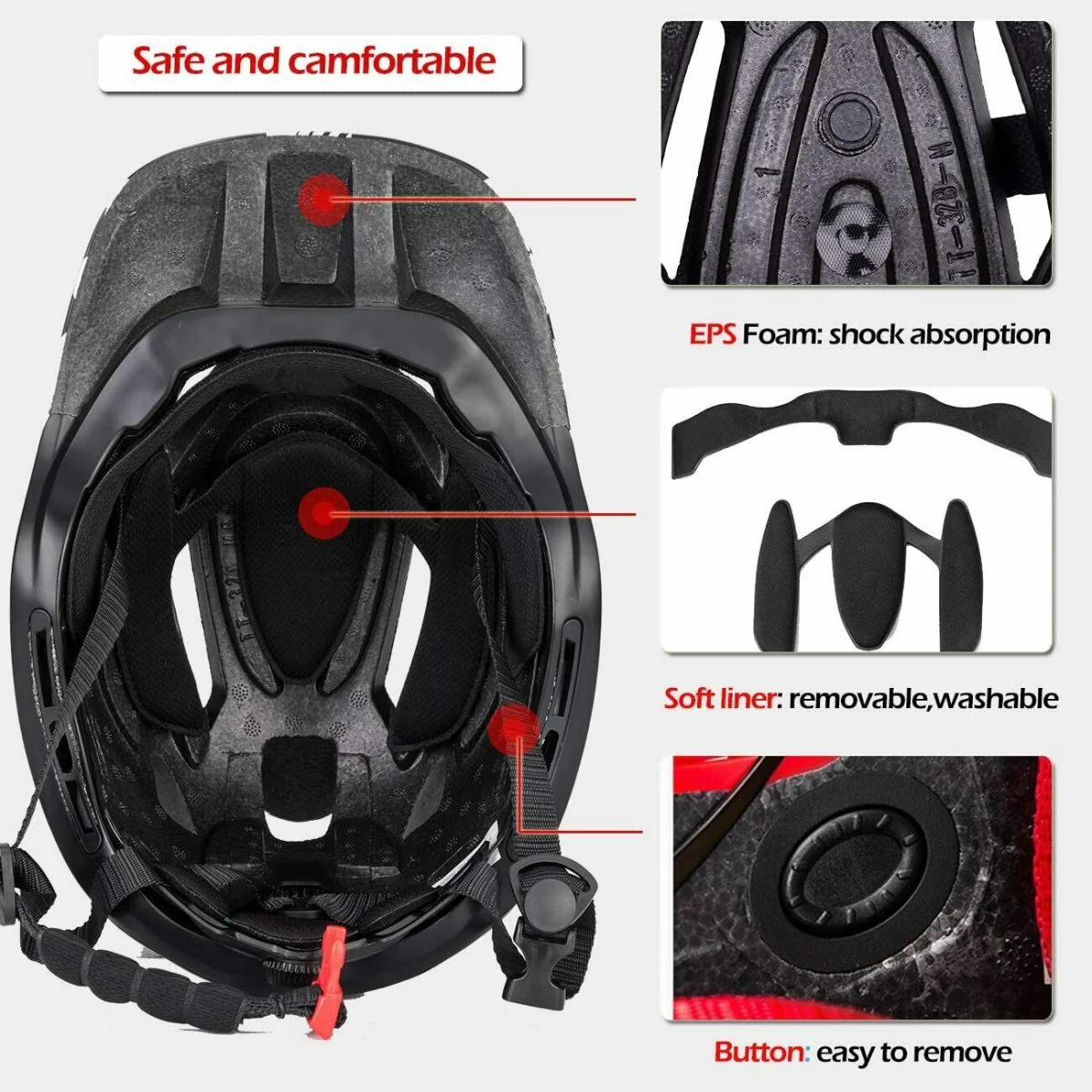 ROCKBROS Casco de bicicleta HC-52C Aurora - Imagen 7