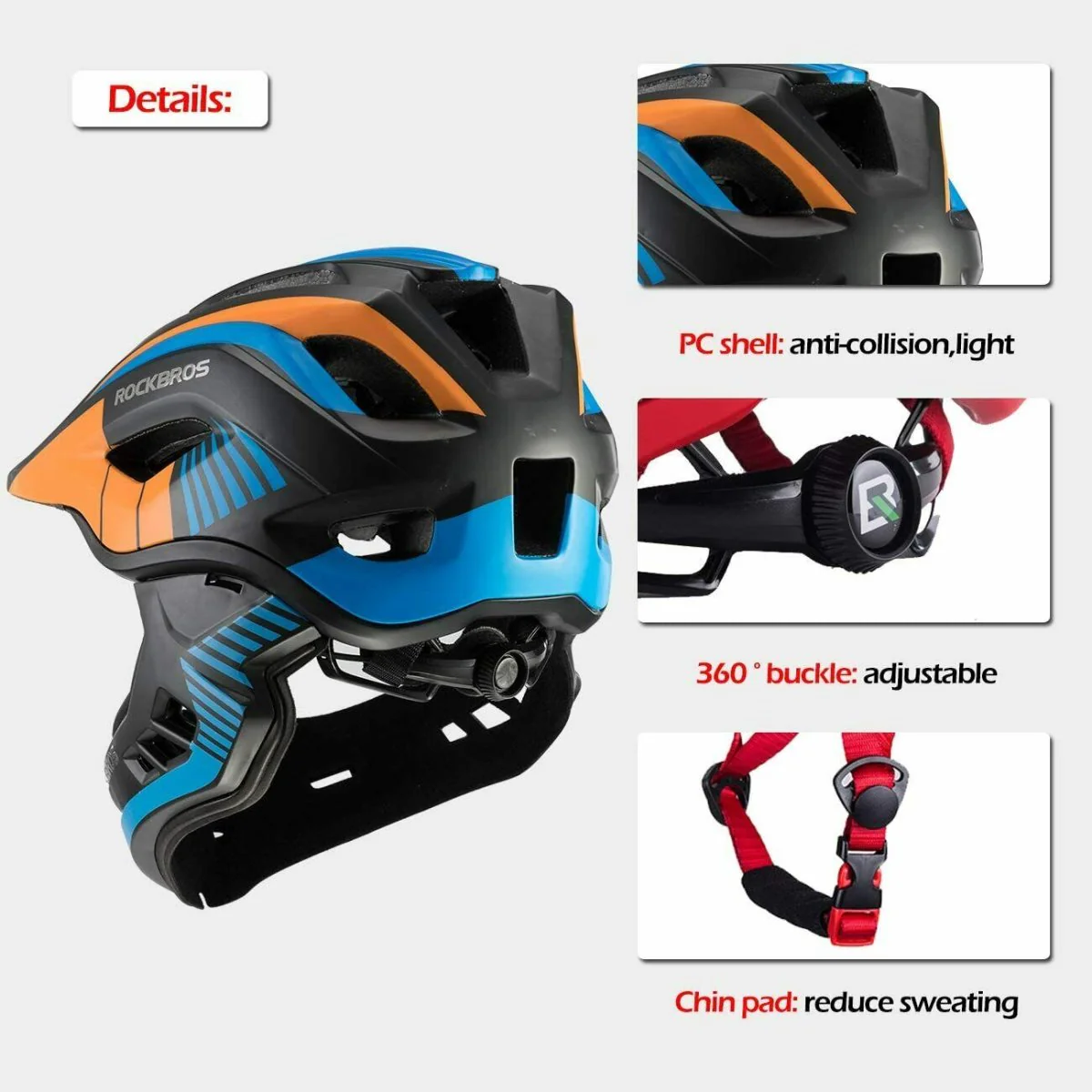 ROCKBROS Casco de bicicleta HC-52C Aurora - Imagen 8