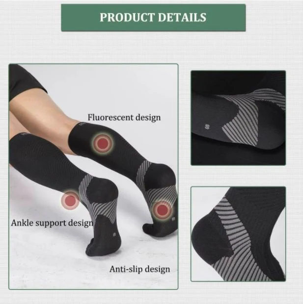 Rockbros Medias deportivas de compresión soportes para mujeres hombres para correr - Imagen 5