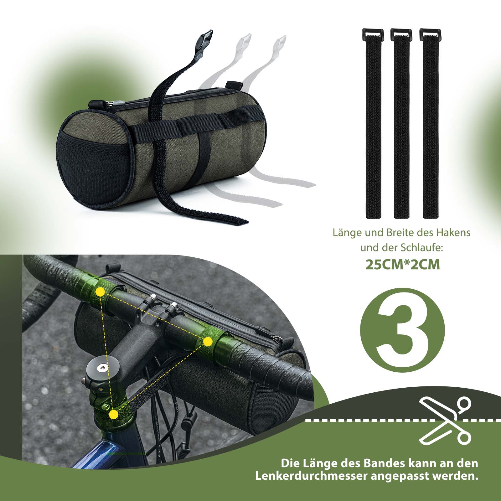 Bolsa de manillar, bolso de hombro multifuncional con correa para el hombro, ROCKBROS - Imagen 5