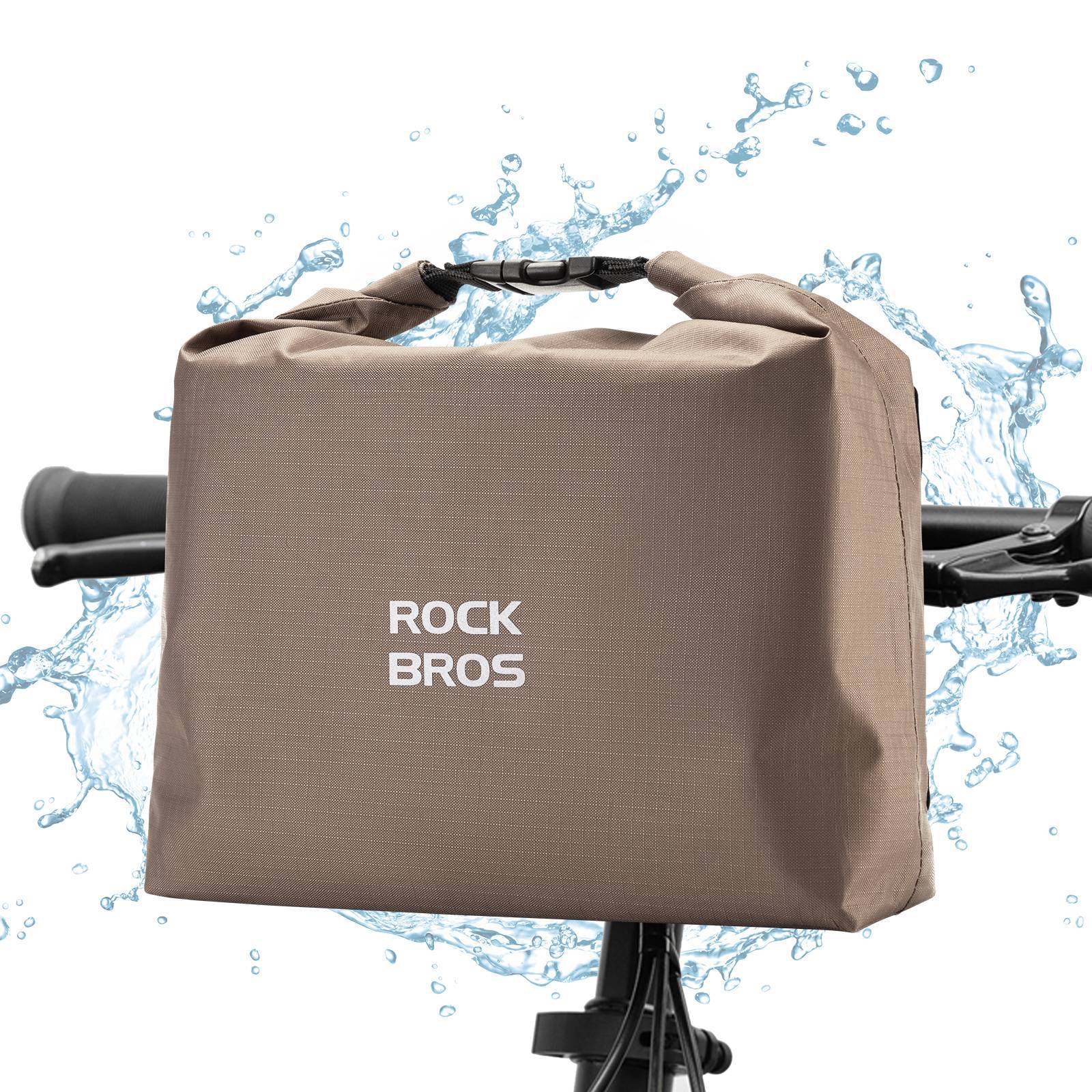 Bolsa de manillar, cesta impermeable para bicicleta, bolsa delantera, ajustable 2,5L-4L, ROCKBROS - Imagen 3