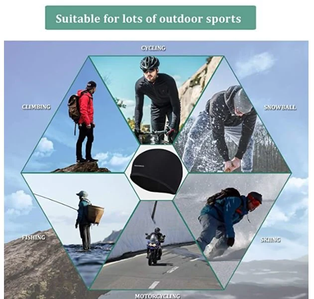 ROCKBROS LF041BK Gorra de ciclismo térmica a prueba de viento 3 piezas. - Imagen 6