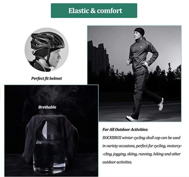 ROCKBROS LF041BK Gorra de ciclismo térmica a prueba de viento - Imagen 7