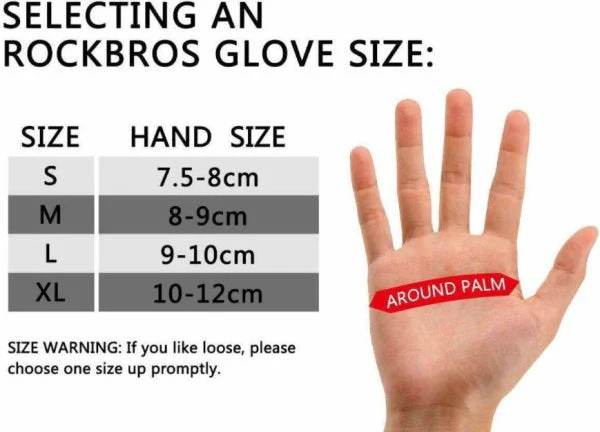 ROCKBROS Guantes de Motocicleta Guantes de Bicicleta para Invierno con Pantalla Táctil Impermeable - Imagen 8