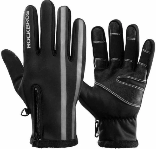 ROCKBROS Guantes de Motocicleta Guantes de Bicicleta para Invierno con Pantalla Táctil Impermeable - Imagen 4