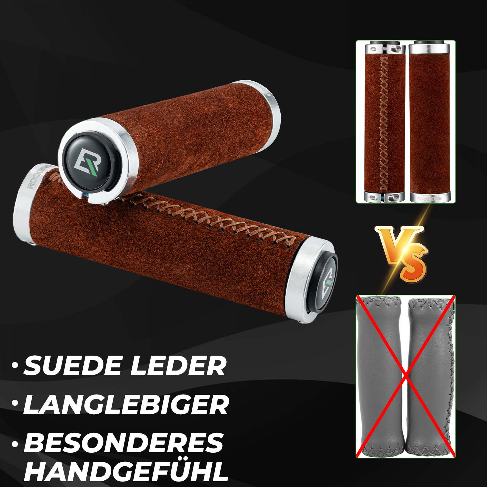 Puños MTB Puños ergonómicos para manillar antideslizantes para ROCKBROS de 22 mm - Imagen 7