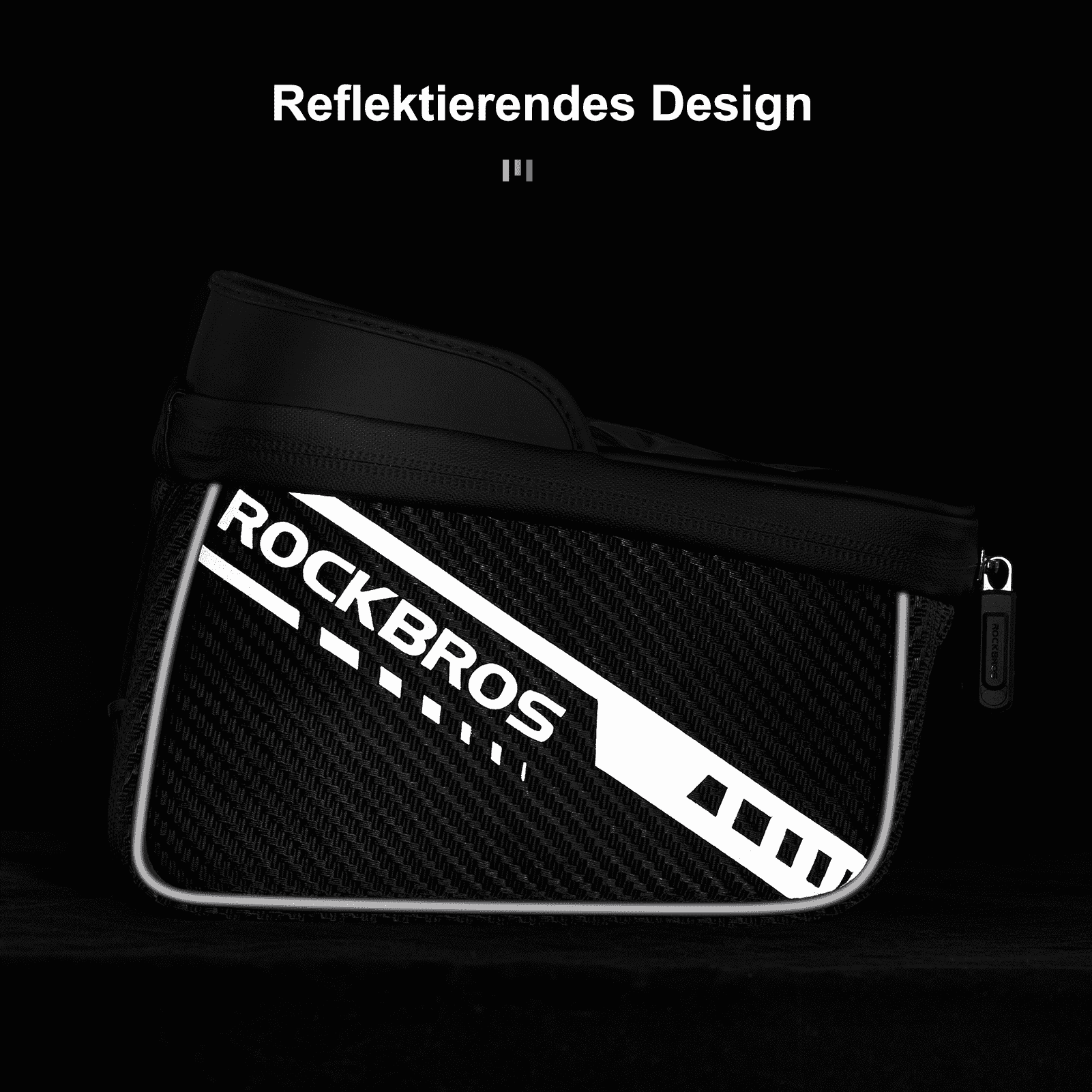 Bolsa para tubo superior con pantalla táctil de TPU, diseño de bolsillo lateral, 1 L, ROCKBROS - Imagen 6