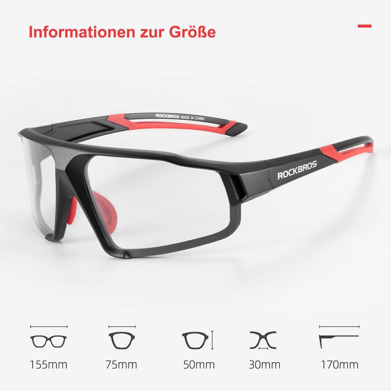 Gafas de sol fotocromáticas para actividades al aire libre, unisex, ROCKBROS - Imagen 9