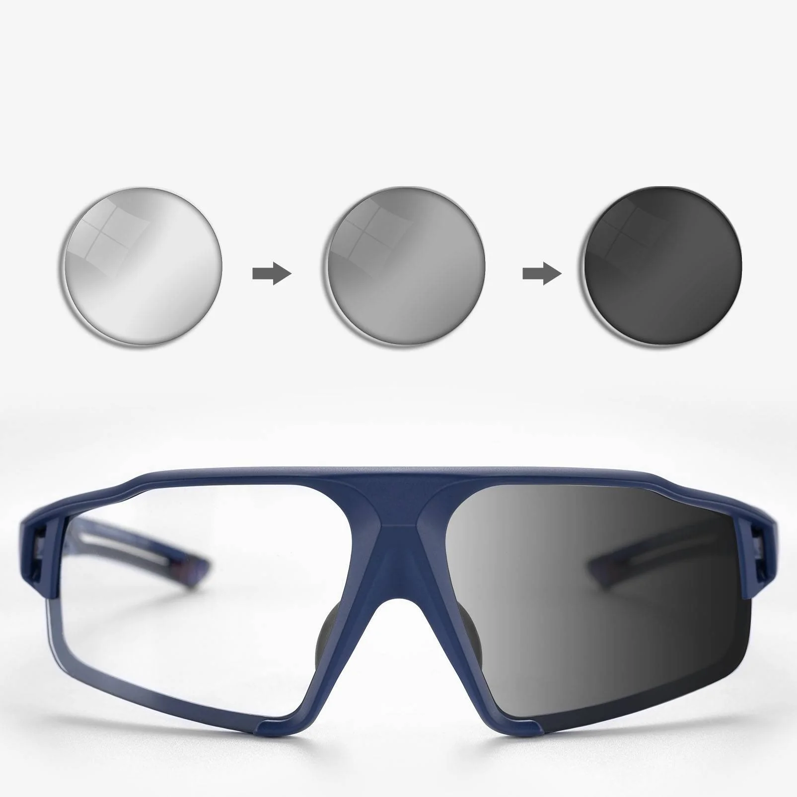 Gafas de sol fotocromáticas para actividades al aire libre, unisex, ROCKBROS - Imagen 4