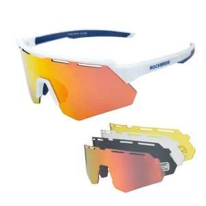 Gafas de ciclismo polarizadas con 4 lentes intercambiables ROCKBROS