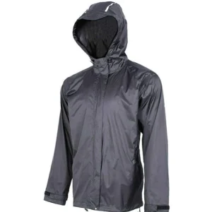 Rockbros Chaqueta de lluvia Impermeable para Hombres Mujeres Unisex Negro