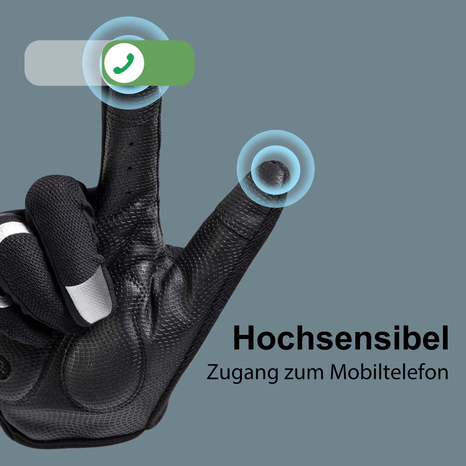 Guantes de equitación Full Finger SBR Guantes deportivos para hombre M-XXL ROCKBROS - Imagen 4