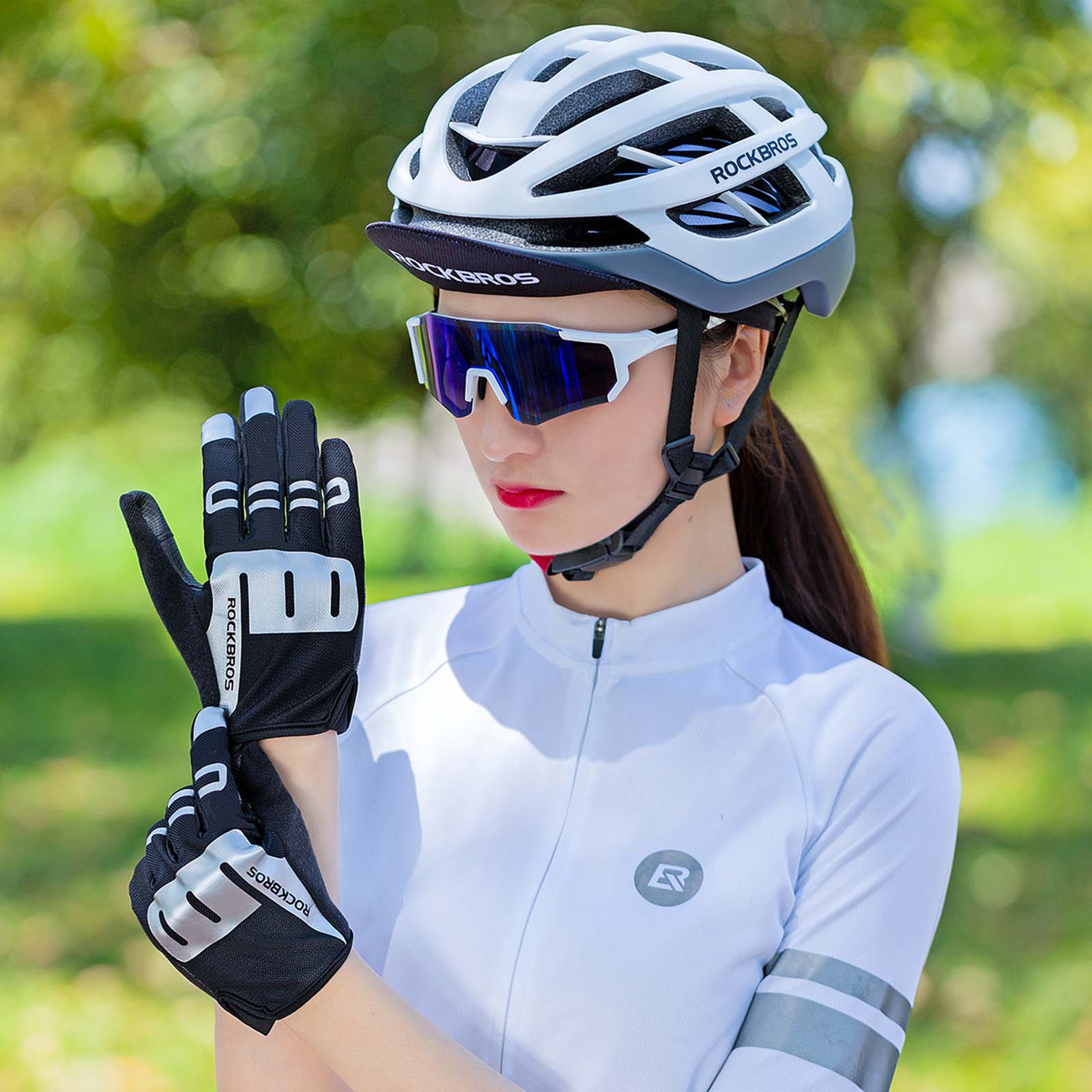 Guantes de equitación Full Finger SBR Guantes deportivos para hombre M-XXL ROCKBROS - Imagen 8