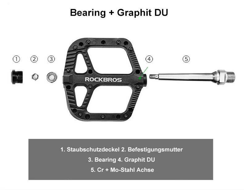 ROCKBROS Pedales para bicicleta de carretera Ultra - Imagen 6
