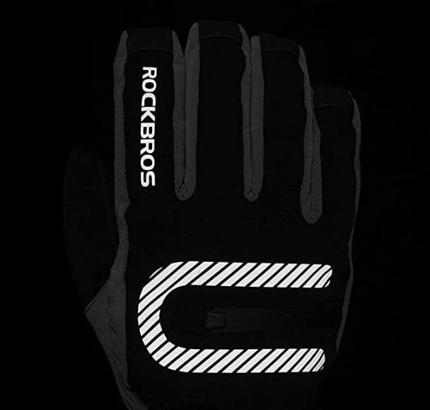 ROCKBROS Guantes de esquí 2 en 1 Guantes de primavera, otoño Dedos enteros Guantes cálidos a prueba de viento para deportes al aire libre - Imagen 6