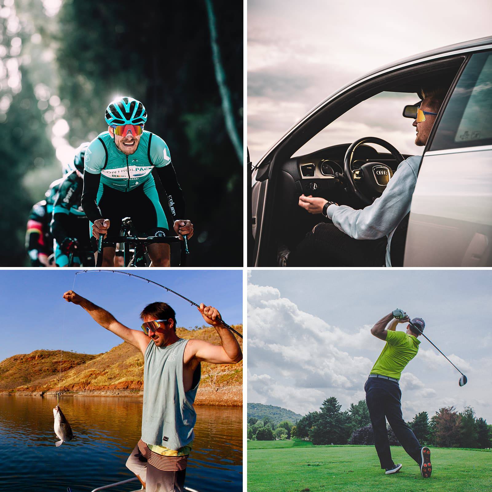 Gafas de sol con protección UV400 para ciclismo, para mujer y hombre, ROCKBROS - Imagen 9