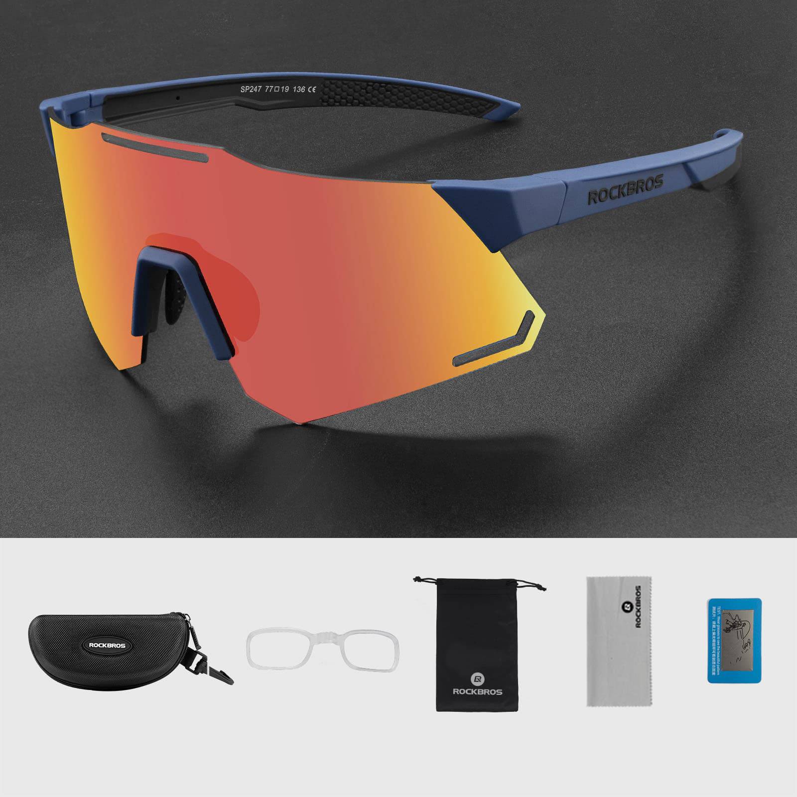 Gafas de sol con protección UV400 para ciclismo, para mujer y hombre, ROCKBROS - Imagen 6