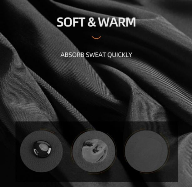 Rockbros Balaclava transpirable Motocicleta Bandana UPF50 + 3 Color Negro/ Gris/ Blanco - Imagen 6