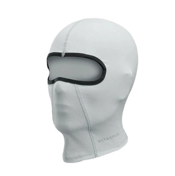 Rockbros Balaclava transpirable Motocicleta Bandana UPF50 + 3 Color Negro/ Gris/ Blanco - Imagen 9