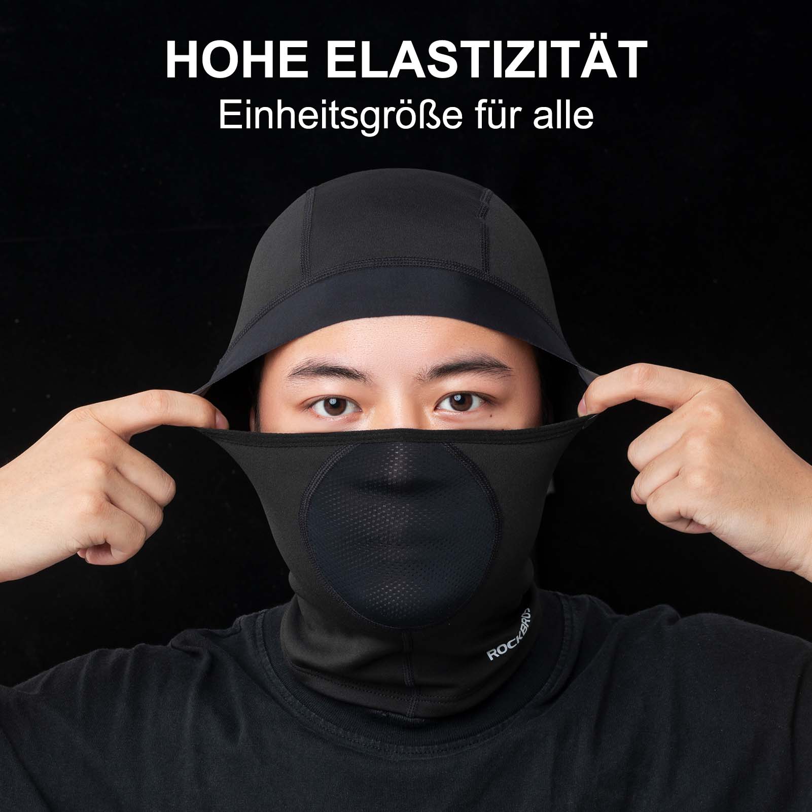 Pasamontañas, pasamontañas, pasamontañas otoño/invierno, mascarilla transpirable, ROCKBROS - Imagen 5